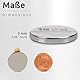 ECENCE Neodym Magnete 10 Stck. - runde Klebe-Magnete selbstklebend - 18x2mm - hochwertige NiCuNi-Beschichtung - Scheibenmagnete