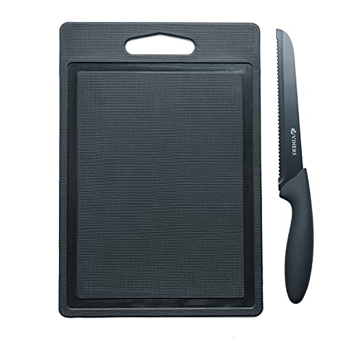 Viners Everyday Bread Knife And Board, Stainless Steel