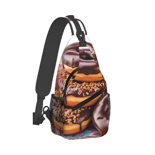 Bolso Cruzado Donuts Chocolate para Hombre y Mujer miniatura 2