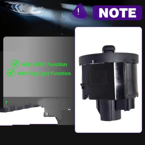 Interruptor luz faros perilla 1K0941431AS compatible con VW CC y Rabbit 5