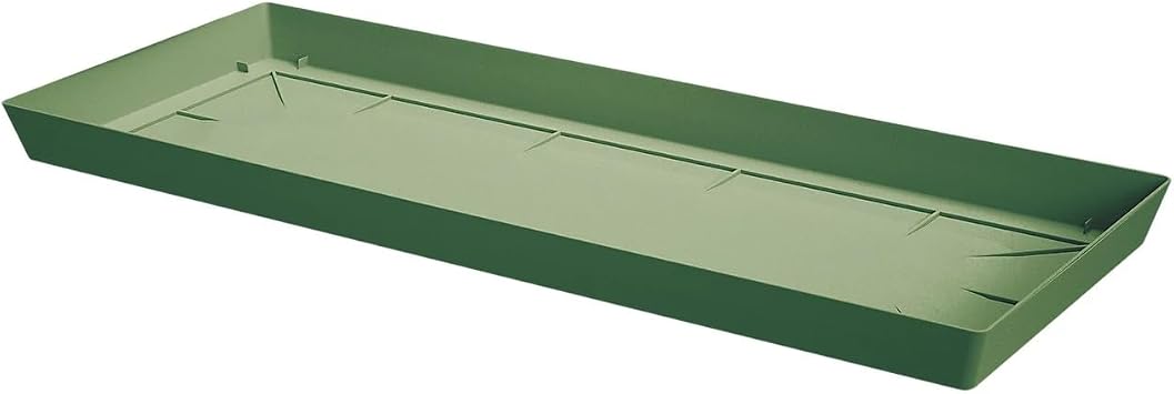 2you Plant Pot Saucer Plastic Tray Rectangle Deep Drip Trough Garden Potting Watering Planter Large Green Heavy Duty Greenhouse & Hydroponic L53 x W21 x H3.5cm