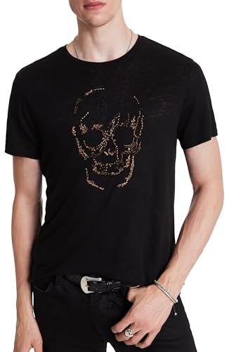 John Varvatos Men's Embellished Skull Tee2