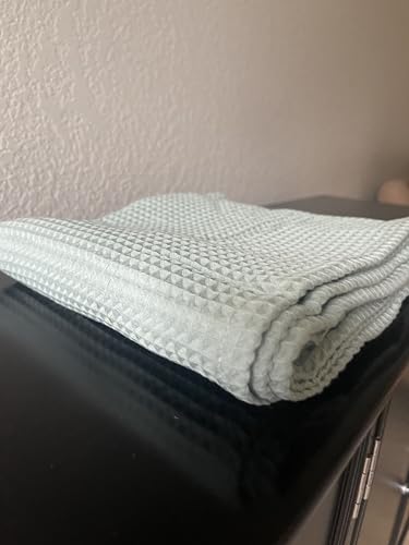Image of Soft & Cozy Baby Waffle Blanket 43x40in Nursery Blankets for Boys Girls Swaddle Neutral Lightweight Baby and Toddler Throw Blanket Receiving Blanket (Green)