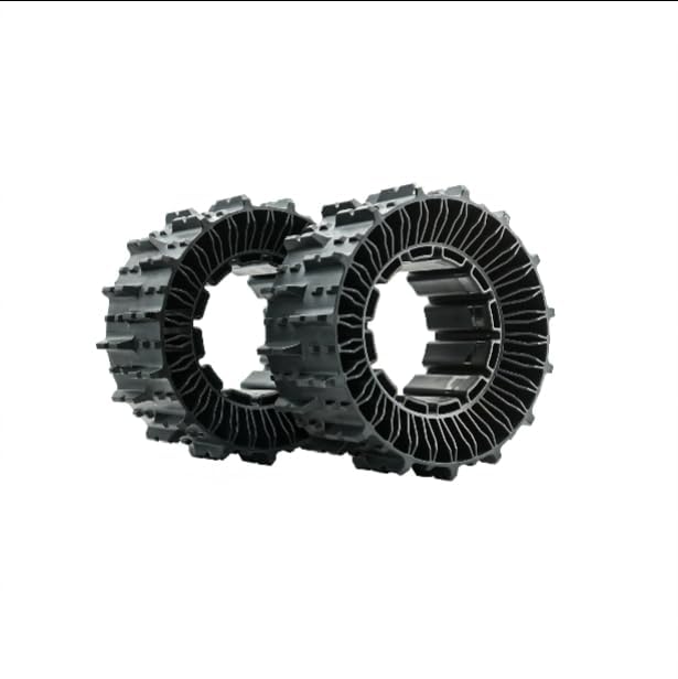 Mowrator S1 Deformierbare Reifen (1 Paar), Hochtraktions-Soft-TPU-Räder für 100% (45°) Steigung, 24,0 cm Außendurchmesser, Ersatzreifen für den Mowrator 4WD Fernsteuer-Rasenmäher