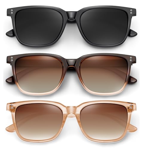 YDAOWKN Polarized Sunglasses for Women Men Retro Design Style Trendy Classic Sun Glasses UV400 Protection