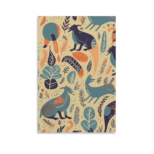 Toile animaux australiens moderne tableau mural salon et décoration bureau