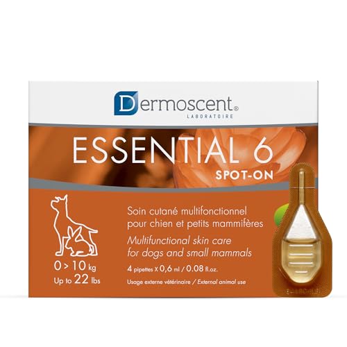 Dermoscent Essential 6 spot-on - Dog Skin Care for Dandruff & Allergy Relief with Vitamin E Oil -...