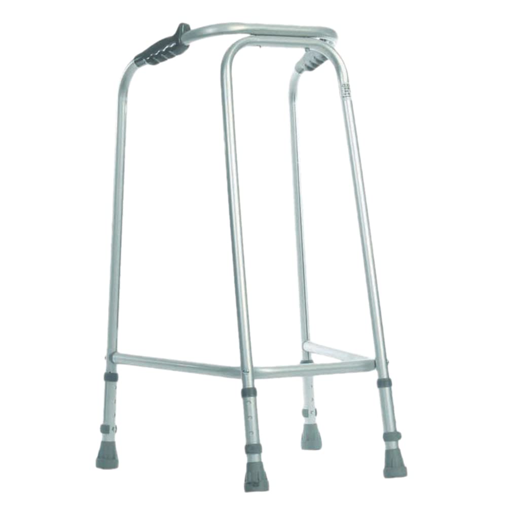 Ultra wąska ramka do chodzenia - smukła konstrukcja - szerokość 490 mm - duża - lekkie aluminium - antypoślizgowe gumowe tulejki - ergonomiczne uchwyty - pomoc w rehabilitacji