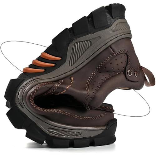 Enjerr Orthopedic Balance Shoes Men for Balance 2025 Arch Support Hands‑Free Leather Slip‑On Loafers & Outdoor Sneakers4