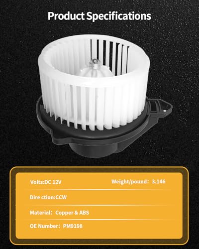 Image of Besuto 700012 HVAC Heater Blower Motor Compatible for Ram 1500 /2500 /3500,for 2002-2008 Pickup Truck,for Jeep Grand Cherokee 2002-2004 Sport Utility,Replaces#PM9198