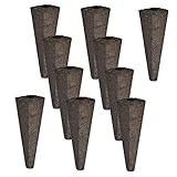 YARNOW 10個無土栽培用生物炭スポンジ 水耕栽培植物育成用 ウトスポンジ