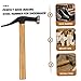 Angoily Multi-function Shoe Repair Hammer Wooden Handle Leathercraft Carving Tool