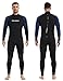 Lemorecn Wetsuits Jumpsuit Neoprene 3/2mm Full Body Diving Suit(3031,L)