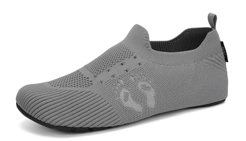 SAGUARO Hausschuhe Damen Herren Leicht Hüttenschuhe Atmungsaktiv Rutschfest...