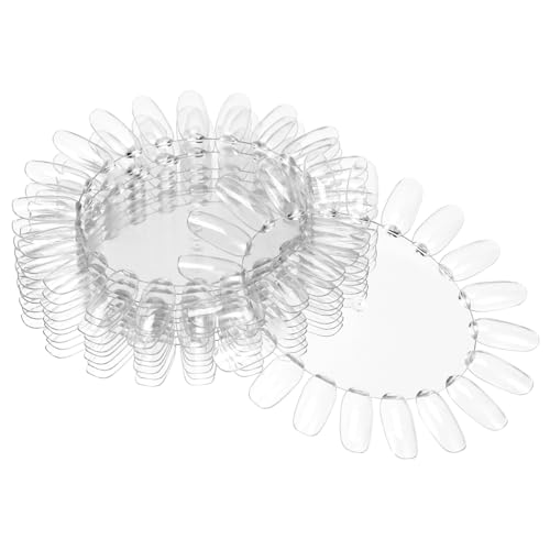 WOONEKY 10pezzi Espositore Unghie Trasparente Plastica Supporto Colori Smalti Per Manicure Professionale e Pedicure