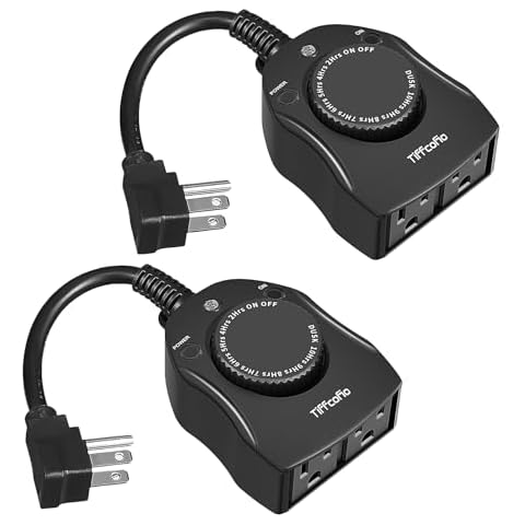 Tiffcofio Outdoor Timer with Multiple Functions Cover