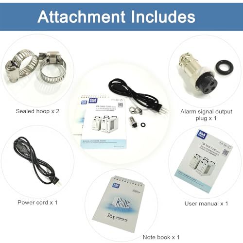 Water flow alarm system on MCWlaser 15L Industrial Water Chiller CW-6000DN