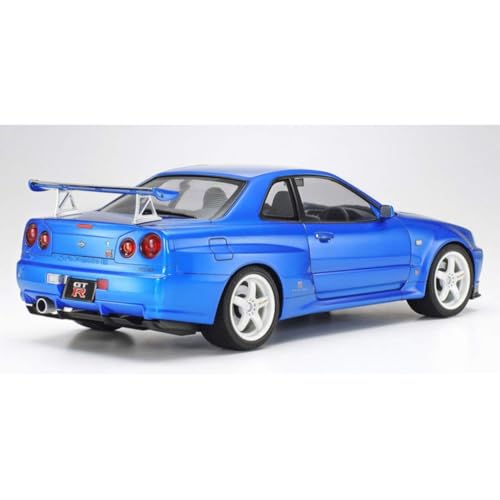 Image of PLUSPOINT Diecast Metal Skyline GTR-R34 P.Walker Edition Brian Car 1:24 Scale Simulation Model Alloy Metal Pull Back Toy car for Kids with Openable Doors & Light, Music Toy Vehicle for Kids, Adults