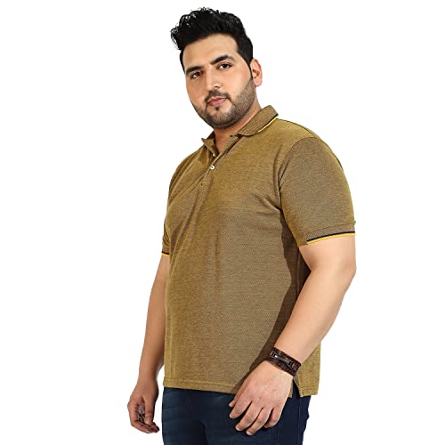 Image of CAHOOT Instafab Plus Men's Polo Neck Half Sleeve Regular Fit T-Shirt for Casual Wear | Modern Clothing T-Shirt Crafted with Comfort Fit and High-Performance for Everyday Wear