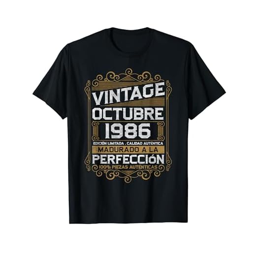 Octubre 1986 Vintage Regalo 37 Años Cumpleaños Hombre Camiseta
