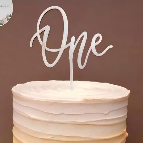 First Birthday Rustic Wood Topper