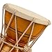 4 Inch Small Handmade Traditional Authentic Wooden & Leather Classical Indian Folk Dumroo Damroo Damaru Hand Drum Percussion Instrument Set, Decorative Collectible Showpiece World Musical Instruments