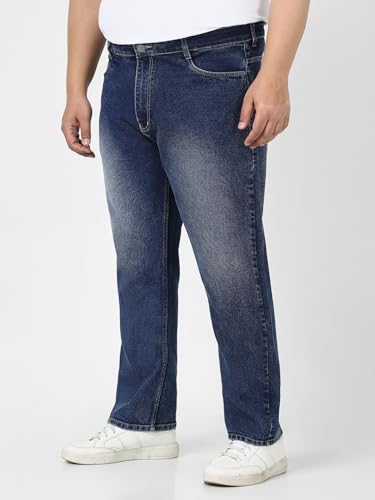 Image of Urbano Plus Men's Straight Fit Mid Rise Jeans