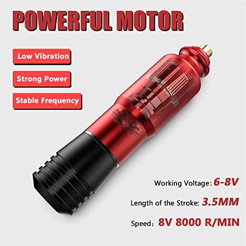 Tattoo Kit,Wormhole Complete Tattoo Pen Kit Rotary Tattoo Gun For Beginners Tattoo Power Supply Tattoo Ink Tattoo Cartridge Needles Tk203 #TOP1