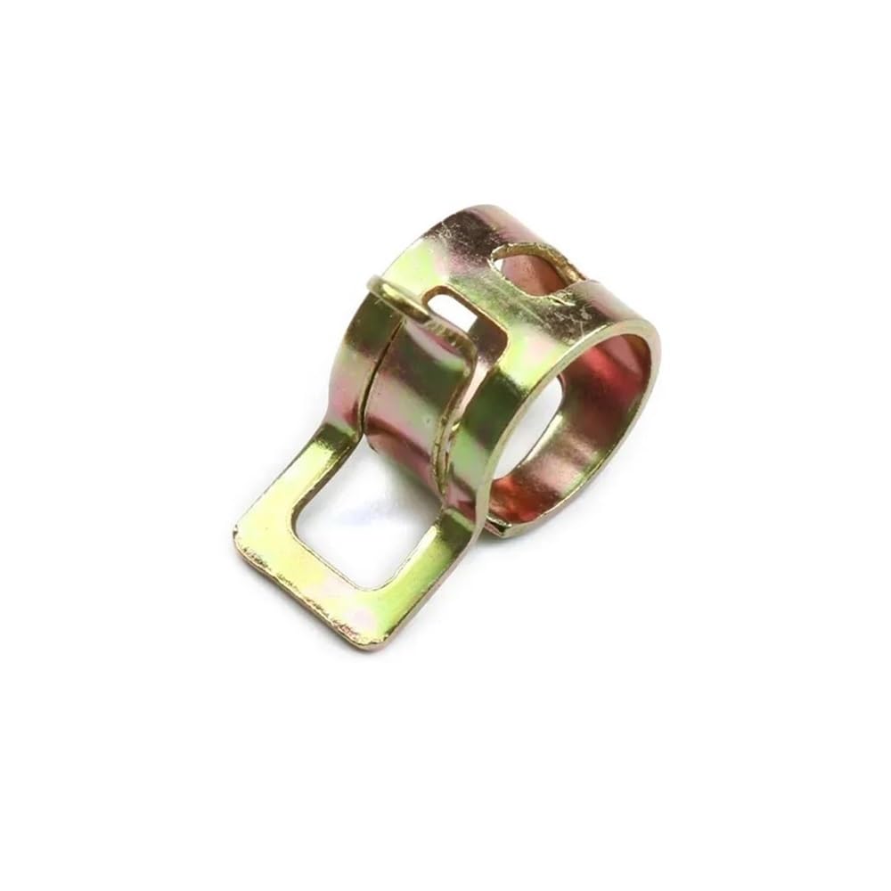 Abrazaderas de acero inoxidable para mangueras, 10/50/100PCS Abrazaderas de manguera con banda de resorte Clips de línea de combustible de metal Tubo de 5-22 mm(100pcs,20mm)