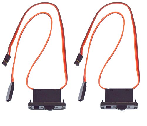 Apex RC Products JR Style Heavy Duty On/Off Switch W/Charge Port - 2 Pack #1058