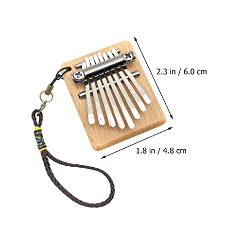 Generic Mini Kalimba 8 Toetsen Met Lanyard Draagbare Duim Piano Vinger Piano Muziekinstrument Gift Voor Kinderen… - Image 7