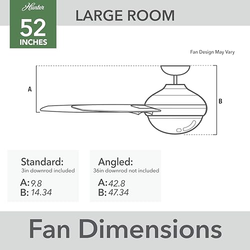 Image of Hunter Ocala, Outdoor or Indoor, Ceiling Fan, Rustic, 52 inch, Noble Bronze