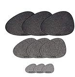 【Filzmaterial】 - Hochwertiges Filzmaterial kann weich, haltbar, saugfähig, hitzebeständig und lichtbeständig sein. Durch Polyesterfilz fühlen sich diese Tischsets weicher an als normale Kunststoff-Tischsets. Und 4 mm dicke Tischsets, die viel dicker und schützender sind als herkömmliche Tischsets.