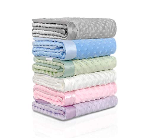 KOYOU Baby Purple Super Soft Minky Plush Reversible Double Layer 30" x 35"