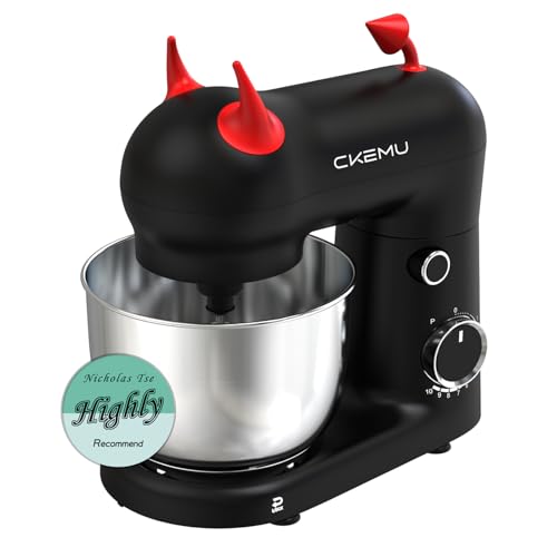 CKEMU Stand Mixer, Compact & Space-Saving, Stainless Steel Bowl, Unique