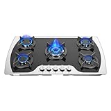 【Contrôle du feu à 180°】 : le bouton indépendant de chaque brûleur offre une plage de réglage du feu de 180° pour répondre à différents besoins de cuisson. Que vous ayez besoin d'une cuisson lente à feu doux ou d'un sauté rapide à feu vif, la table de cuisson s'adapte facilement. il existe deux méthodes d'installation : encastrée ou sur plan de travail. Vous pouvez choisir la méthode la plus appropriée en fonction de vos besoins spécifiques et de votre situation réelle afin de répondre à différents besoins.