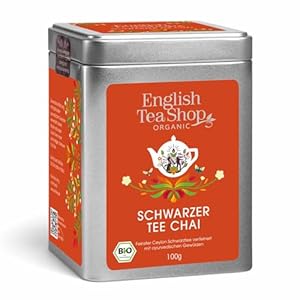 ETS - Schwarzer Tee Chai BIO | aromatische Gewürze und feiner loser Ceylon Schwarzer Tee | wärmend würzig orientalisch - 100g Dose