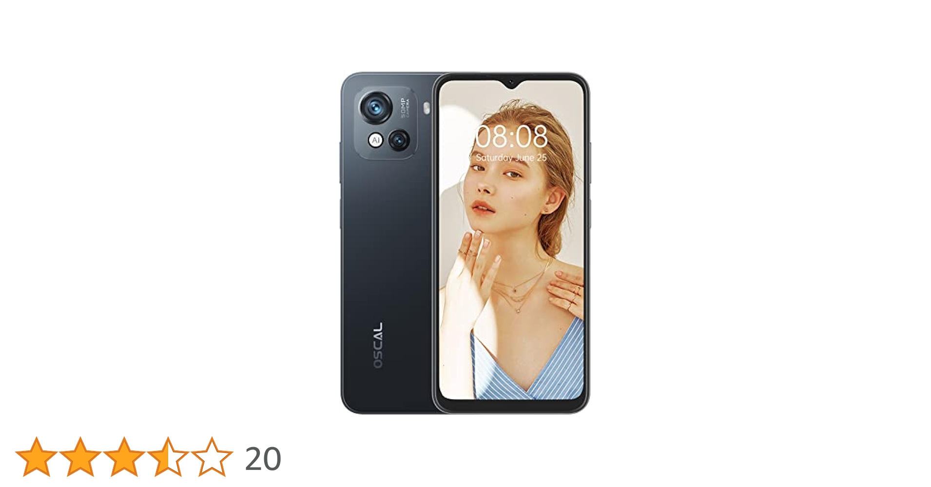 OSCAL C80 SIMフリー 8GB+128GB ホワイト グローバル版 Amazon | OSCAL スマホ C80 SIMフリー LTE通信 8GB+128GB
