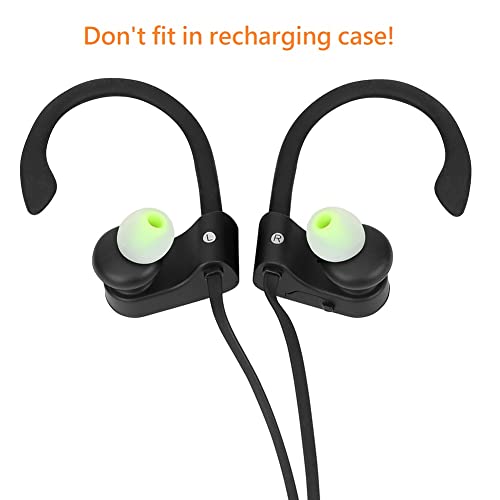 Image of Earbuds Replacement Tips Silicone Earbud Tips Ear Gels Fit for Inner Hole from 3.8mm - 5.1mm Earphones 9 Pairs S /M /L Clear Green