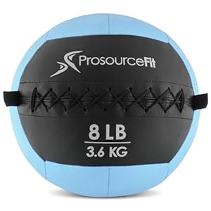 ProsourceFit Soft Medicine Balls, Wall Balls and Full Body Dynamic Exercises, Color-Coded Weights: 6, 10, 14, 20 lb.