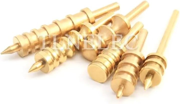 DIY Handmade Leather Scalding Head Pure Brass Electric Scalding Head Electric Soldering Iron Sealing Head Iron Edge Machine - (Color: flat-3)