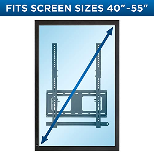 Mount-It! Vertical Portrait Tv Wall Mount, Vertical-Orientation Digital Signage Menu Wall Board Mount, Tilting, Anti-Theft And Lockable, Fits Most 40" To 55" Tvs (Mi-377) #TOP2