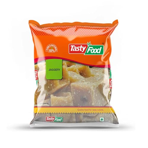 Tasty Food Natural Jaggery Cubes (500g) 100% Pure and Unrefined Gur Chemical-Free Sugarcane Sweetener