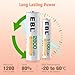 EBL Rechargeable Batteries with Charger, 1.2V NiMH AA Batteries 2800mAh 4Counts & AAA Batteries 1100mAh 4Counts with 8-Bay Smart Battery Charger (Upgraded 808 Charger)