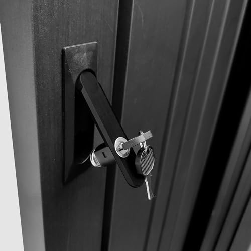 Hoggar – Caseta Jardín Exterior Pioneer Y130 – Montaje con Estructura Autoportante – Doble Puerta Reforzada – Cierre con Llave Incluida – Columnas en V - Techo Robusto – Cobertizo Metálico 12,46m2 - imagen 6