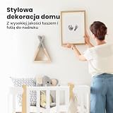 Zestaw 2-pak bezatramentowych dłoni i odcisków stóp, podkładka atramentowa do dłoni i stóp dziecka, zestaw do drukowania łapy psa, zestaw do drukowania stóp psa, zestaw do drukowania stóp dziecka