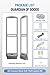 Secureyvill Retail Security Tower, AM 58kHz EAS Security Gates with Complete 100pcs Tag Kit for Supermarkets, Clothing Stores & Department Stores, Grey