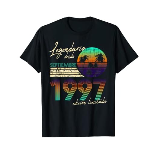 Cumpleaños Hombre Regalos Legendario Desde Septiembre 1997 Camiseta
