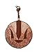 African Amaka Handmade Leather Fan - Traditional Nigerian Animal Skin Fan for Weddings and Special Occasions.