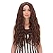 Produktbild Baisheng Halloween Frauen Sexy Mittleren Abschied Perücke Lange Welle Lockige Cosplay Club Voller Haare (70 cm-Dunkelbraun)
